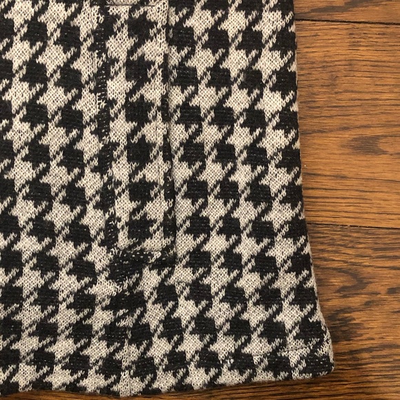 COLDWATER CREEK Black and White Houndstooth Single Breast Cape Coat Sz 1X - Picture 3 of 8